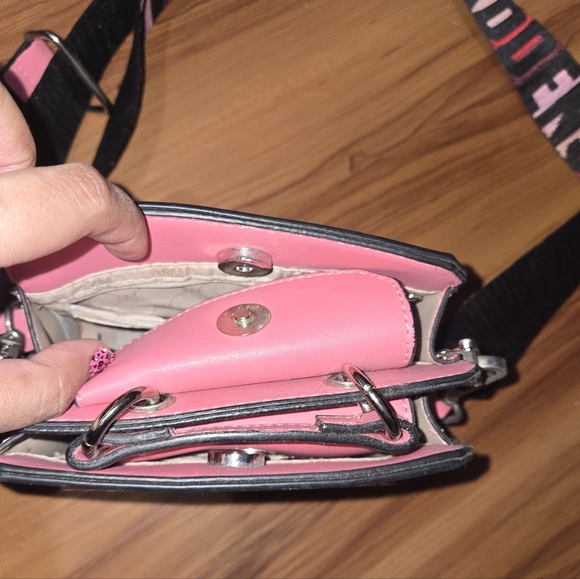 Steve Madden Mini Pink Bevelyn Satchel Crossbody Bag Cute - Picture 2 of 6